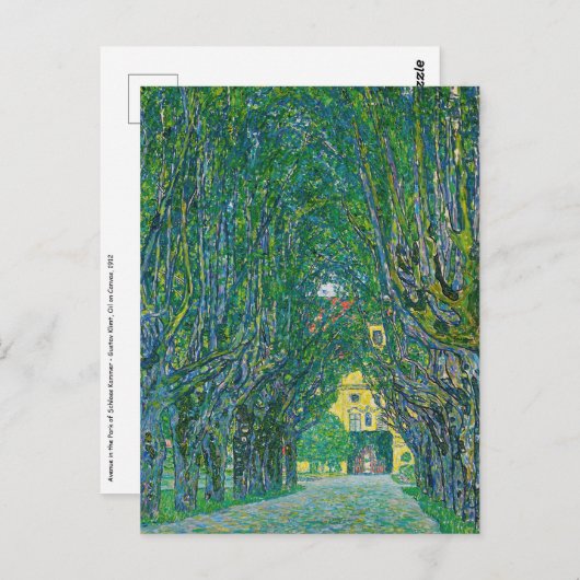 Gustav Klimt - Avenue in het Park Schloss Kammer Briefkaart (Voorkant / Achterkant)