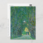 Gustav Klimt - Avenue in het Park Schloss Kammer Briefkaart<br><div class="desc">Avenue in the Park of Schloss Kammer - Gustav Klimt,  Oil on Canvas,  1912</div>