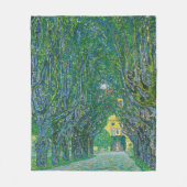 Gustav Klimt - Avenue in het Park Schloss Kammer Fleece Deken (Voorkant)