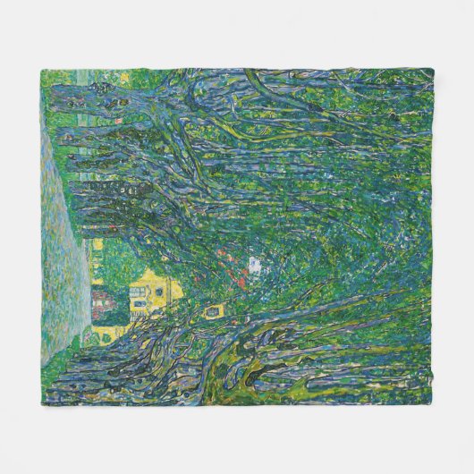 Gustav Klimt - Avenue in het Park Schloss Kammer Fleece Deken (Voorkant (Horizontaal))