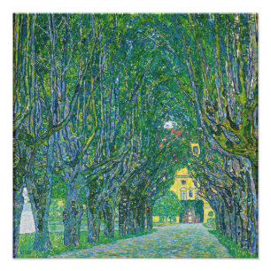 Gustav Klimt - Avenue in het Park Schloss Kammer Foto Afdruk
