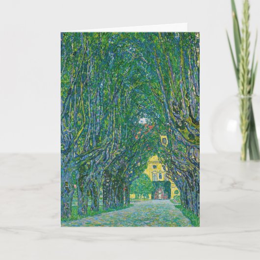 Gustav Klimt - Avenue in het Park Schloss Kammer Kaart (Voorkant)