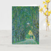 Gustav Klimt - Avenue in het Park Schloss Kammer Kaart (Gele Bloem)