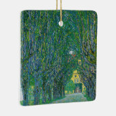 Gustav Klimt - Avenue in het Park Schloss Kammer Keramisch Ornament (Rechts)