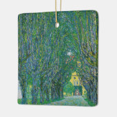 Gustav Klimt - Avenue in het Park Schloss Kammer Keramisch Ornament (Links)