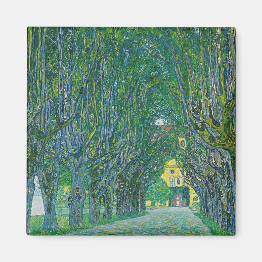 Gustav Klimt - Avenue in het Park Schloss Kammer Magneet (Voorkant)