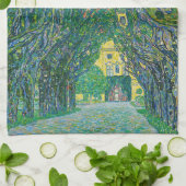 Gustav Klimt - Avenue in het Park Schloss Kammer Theedoek (Gevouwen)