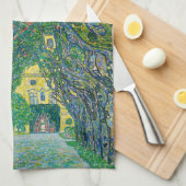 Gustav Klimt - Avenue in het Park Schloss Kammer Theedoek (Quarter Fold)