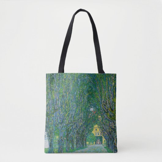 Gustav Klimt - Avenue in het Park Schloss Kammer Tote Bag (Voorkant)