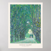 Gustav Klimt Avenue naar Schloss Kammer Schilderku Poster (Voorkant)