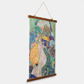 Gustav Klimt Baby Cradle 1978 Old Famous Painting Hangend Wandkleed (Gebogen)