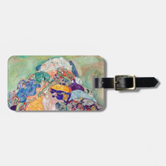 Gustav Klimt - Baby / Cradle Bagagelabel (Voorkant horizontaal)