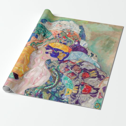 Gustav Klimt - Baby / Cradle Cadeaupapier (Uitgerold)