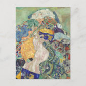 Gustav Klimt - Baby (Cradle) Fine Art Briefkaart (Voorkant)