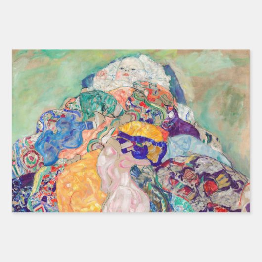 Gustav Klimt - Baby / Cradle Inpakpapier Vel (Voorkant)