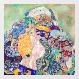 Gustav Klimt - Baby / Cradle Raamsticker
