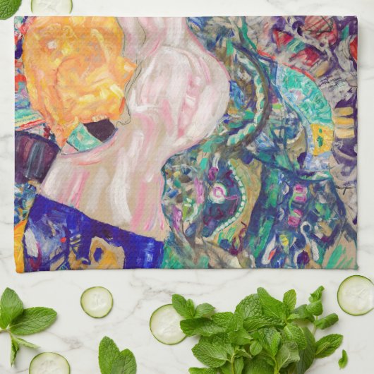 Gustav Klimt - Baby / Cradle Theedoek (Gevouwen)