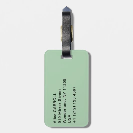 Gustav Klimt - Baby / Wieg Bagagelabel (Achterkant verticaal)