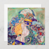 Gustav Klimt - Baby / Wieg Bedankkaart (Voorkant / Achterkant)