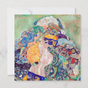 Gustav Klimt - Baby / Wieg Bedankkaart