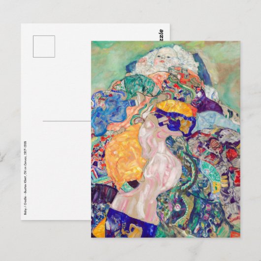 Gustav Klimt - Baby / Wieg Briefkaart (Voorkant / Achterkant)