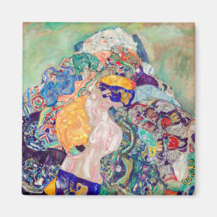 Gustav Klimt - Baby / Wieg Magneet