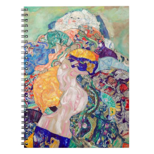 Gustav Klimt - Baby / Wieg Notitieboek (Voorkant)