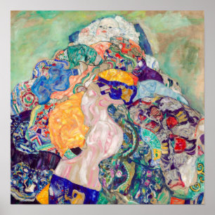 Gustav Klimt - Baby / Wieg Poster