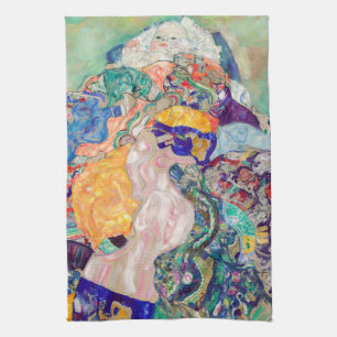 Gustav Klimt - Baby / Wieg Theedoek