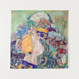 Gustav Klimt - Baby / Wieg Wandkleed