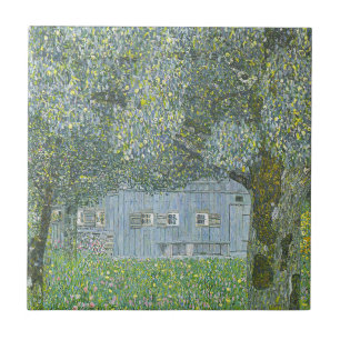 Gustav Klimt - Bauerhaus in Buchberg Painting Tegeltje