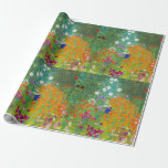 Gustav Klimt Bauerngarten bloementuin fijn kunst Cadeaupapier<br><div class="desc">Gustav Klimt Bauerngarten bloementuin fijn kunst inpakpapier</div>