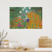 Gustav Klimt // Bauerngarten // Boerderij Garden Poster (Keuken)