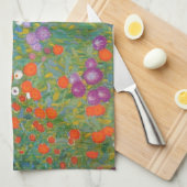 Gustav Klimt // Bauerngarten // Boerderij Garden Theedoek (Quarter Fold)