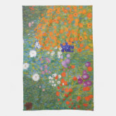 Gustav Klimt // Bauerngarten // Boerderij Garden Theedoek (Verticaal)