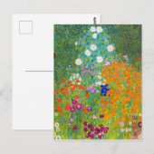 Gustav Klimt Bauerngarten Flower Garden Fine Art Briefkaart (Voorkant / Achterkant)