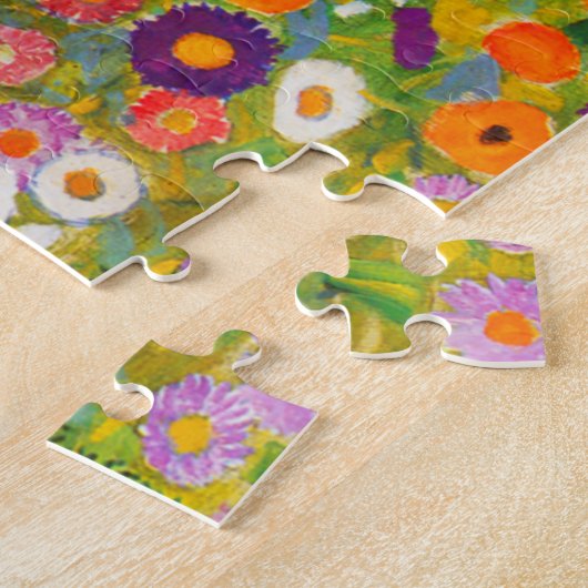 Gustav Klimt Bauerngarten Flower Garden Fine Art Legpuzzel (Zijkant)