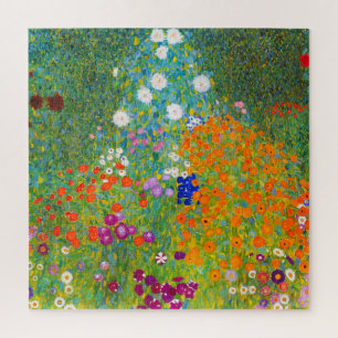 Gustav Klimt Bauerngarten Flower Garden Fine Art Legpuzzel
