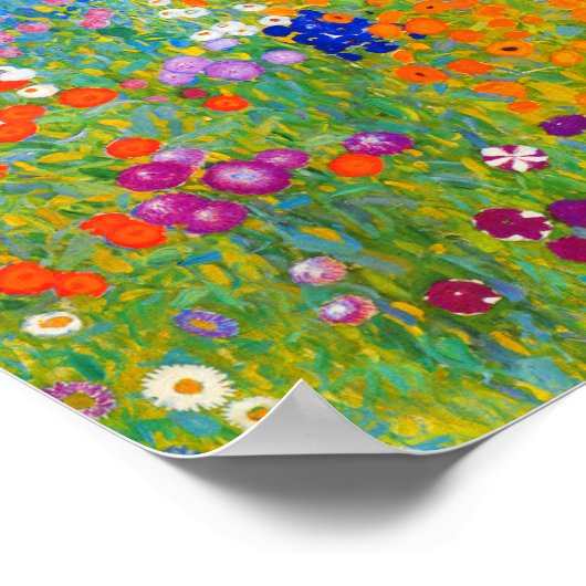 Gustav Klimt Bauerngarten Flower Garden Fine Art Poster (Hoek)