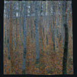 Gustav Klimt, Beech Grove 1 Douchegordijn<br><div class="desc">Het gordijn met de Gustav Klimt-kunst die "Beech Grove 1" heet. "Beech Grove 1" schilderij is een schilderij met witte beukenboomstammen op een bruine en grijze achtergrond. Personaliseerbaar.</div>