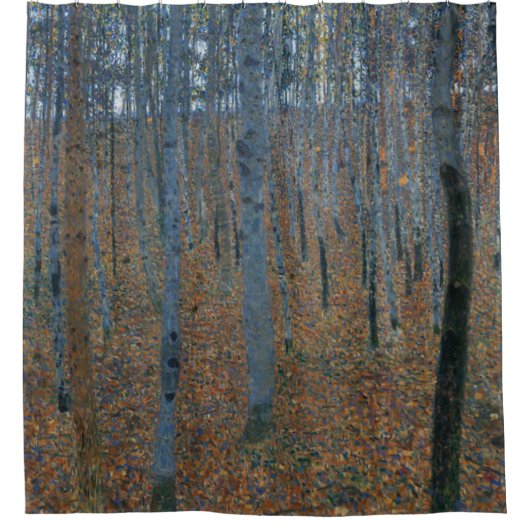 Gustav Klimt, Beech Grove 1 Douchegordijn (Voorkant)