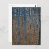 Gustav Klimt Beech Grove GalleryHD Art Nouveau Briefkaart (Voorkant / Achterkant)