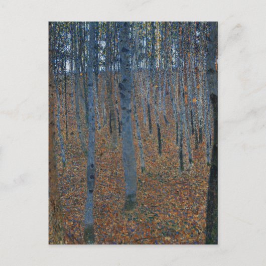Gustav Klimt Beech Grove GalleryHD Art Nouveau Briefkaart (Voorkant)