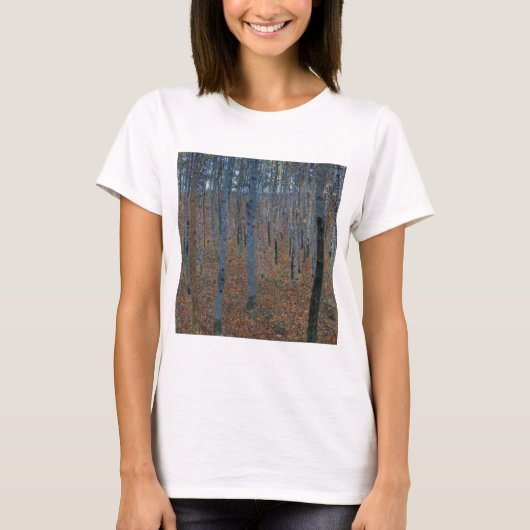 Gustav Klimt Beech Grove GalleryHD Fine Art T-shirt (Voorkant)