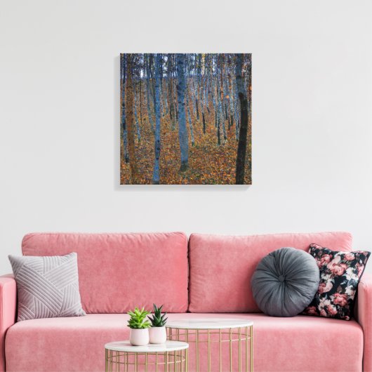 Gustav Klimt - Beech Grove I Canvas Afdruk (Insitu (Woonkamer))
