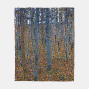 Gustav Klimt - Beech Grove I Fleece Deken
