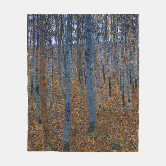 Gustav Klimt - Beech Grove I Fleece Deken (Voorkant)