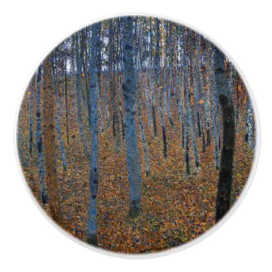 Gustav Klimt - Beech Grove I Keramische Knop (Voorkant)