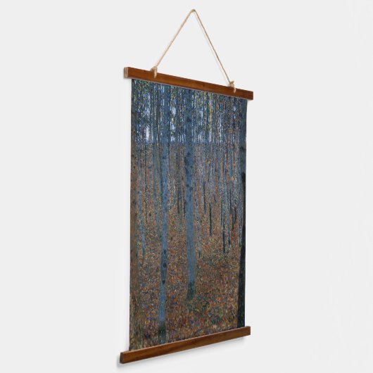 Gustav Klimt - Beech Grove I Landschap Fine Art Hangend Wandkleed (Gebogen)