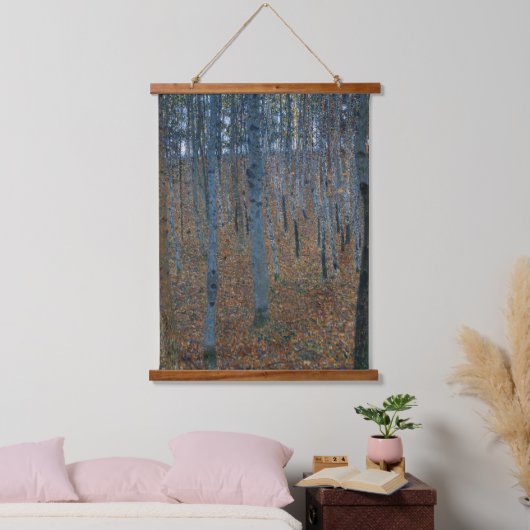 Gustav Klimt - Beech Grove I Landschap Fine Art Hangend Wandkleed (Slaapkamer)